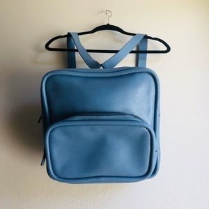 Jil Sander Navy Powder Blue Backpack
